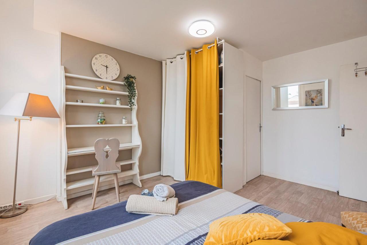 Joli Studio"Le Clair Logis" Gare Centre Petit Dejeuner Possible Reims Bagian luar foto